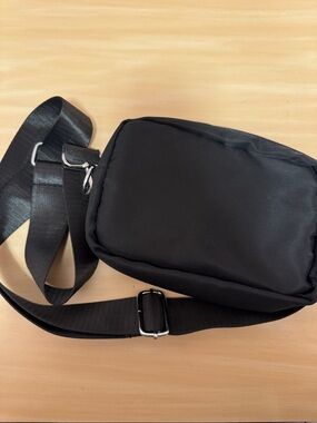Black Crossbody Sling Bag - Minimalist Everyday Carry